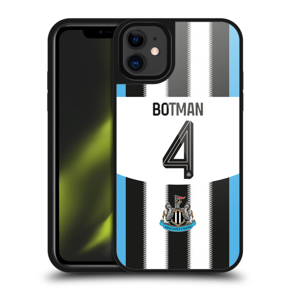 Newcastle United Football Club 2025/26 Players Home Kit 2nd Group Sven Botman Gel Armour Case For Apple iPhone 11