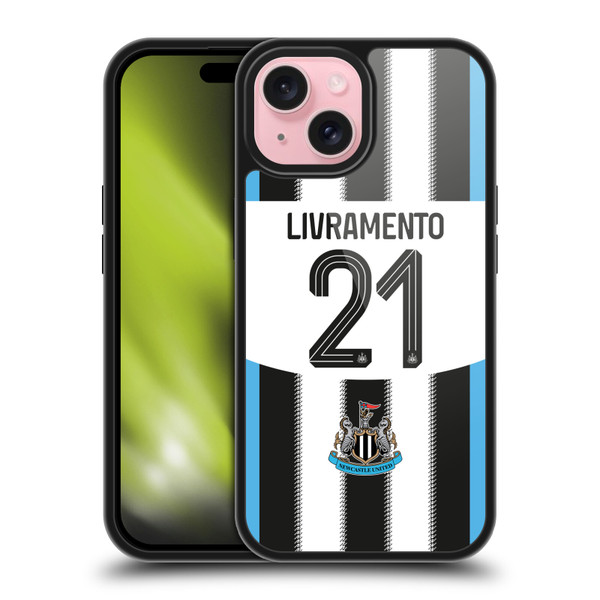 Newcastle United Football Club 2025/26 Players Home Kit 2nd Group Valentino Livramento Gel Armour Case For Apple iPhone 15 Newcastle United Football Club 2025/26 Players Home Kit 2nd Group Valentino Livramento Gel Armour Case For Apple iPhone 15
