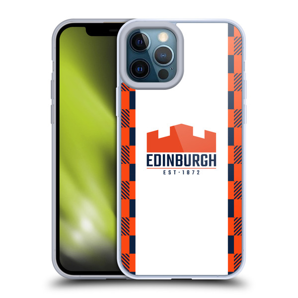 Edinburgh Rugby 2025/26 Crest Kit Away Soft Gel Case for Apple iPhone 12 Pro Max