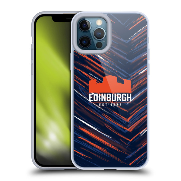 Edinburgh Rugby 2025/26 Crest Kit Home Soft Gel Case for Apple iPhone 12 Pro Max