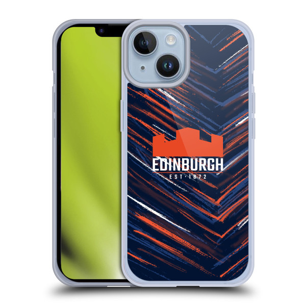 Edinburgh Rugby 2025/26 Crest Kit Home Soft Gel Case for Apple iPhone 14