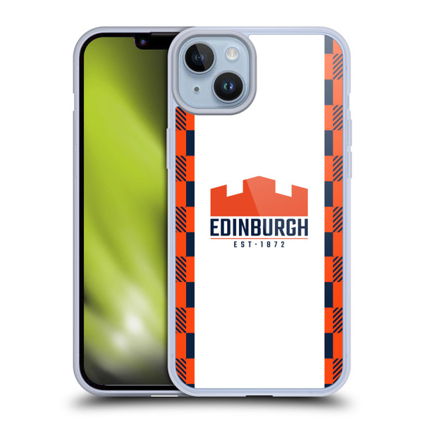 Edinburgh Rugby 2025/26 Crest Kit Away Soft Gel Case for Apple iPhone 14 Plus