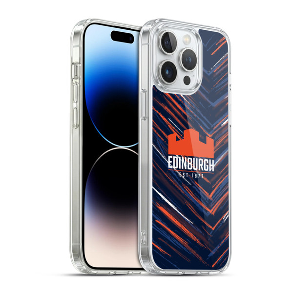 Edinburgh Rugby 2025/26 Crest Kit Home Soft Gel Case for Apple iPhone 14 Pro Max & MagSafe