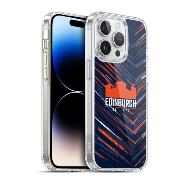 Edinburgh Rugby 2025/26 Crest Kit Home Soft Gel Case for Apple iPhone 14 Pro & MagSafe