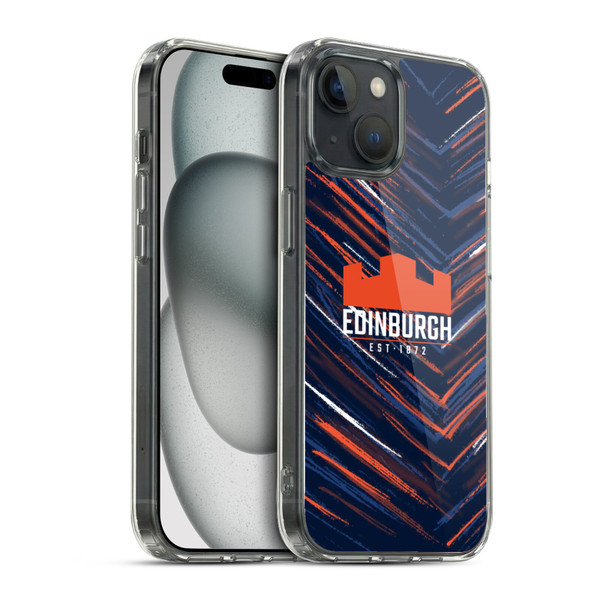 Edinburgh Rugby 2025/26 Crest Kit Home Soft Gel Case for Apple iPhone 15 & MagSafe