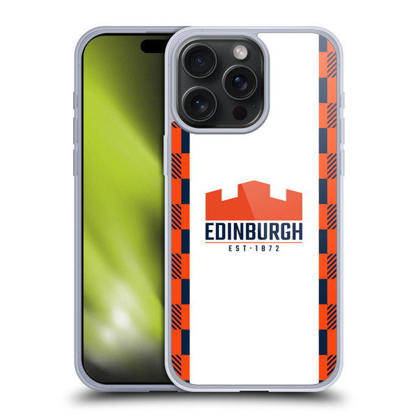 Edinburgh Rugby 2025/26 Crest Kit Away Soft Gel Case for Apple iPhone 15 Pro Max