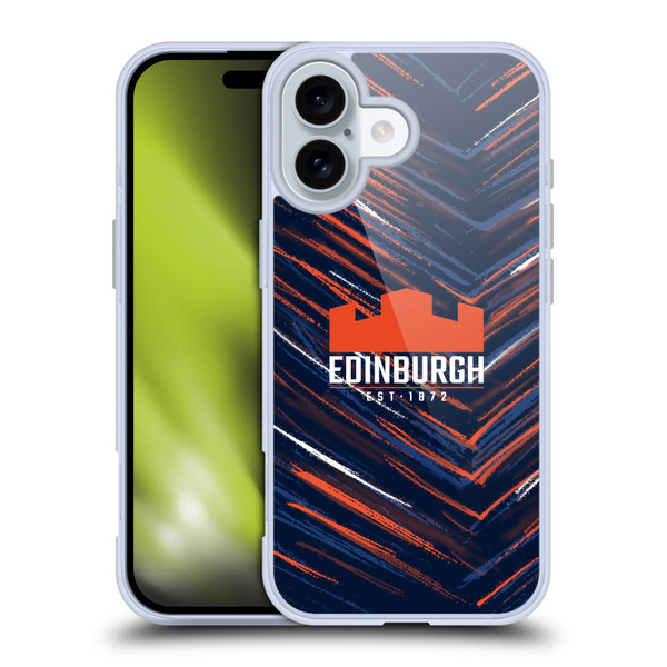 Edinburgh Rugby 2025/26 Crest Kit Home Soft Gel Case for Apple iPhone 16
