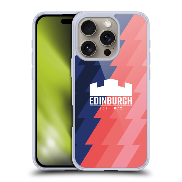 Edinburgh Rugby 2025/26 Crest Kit Training Soft Gel Case for Apple iPhone 16 Pro