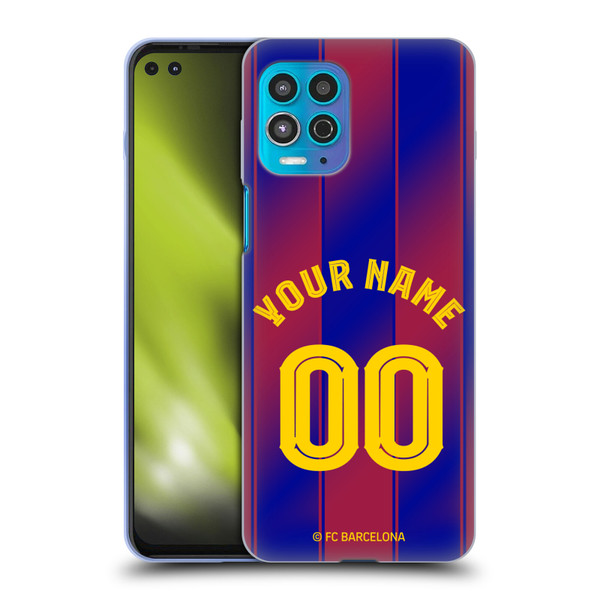 Custom Customised Personalised FC Barcelona 2025/26 Kit Home Soft Gel Case for Motorola Moto G100