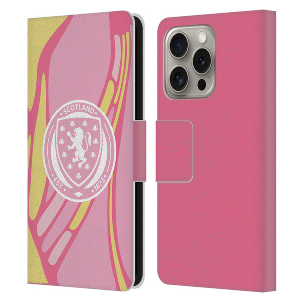 Scotland National Football Team 2025 Women's Kit Away Leather Book Wallet Case Cover For Apple iPhone 16 Pro