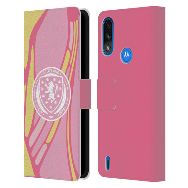 Scotland National Football Team 2025 Women's Kit Away Leather Book Wallet Case Cover For Motorola Moto E7 Power / Moto E7i Power