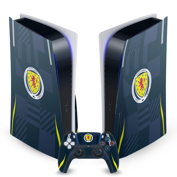 Scotland National Football Team 2024/25 Kits Home Vinyl Sticker Skin Decal Cover for Sony PS5 Disc Edition Bundle