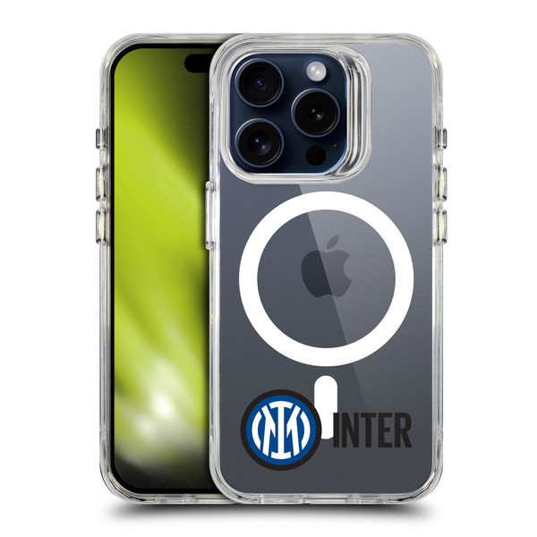 Fc Internazionale Milano Logo Icon Crest Minimalist SHOCKPROOF BUMPER CASE COMPATIBLE WITH Apple iPhone 15 Pro & MAGSAFE