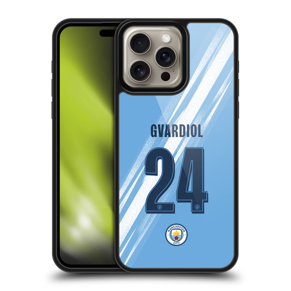 Manchester City Man City FC 2025/26 Players Home Kit 1st Group Joško Gvardiol Gel Armour Case For Apple iPhone 16 Pro Max Manchester City Man City FC 2025/26 Players Home Kit 1st Group Joško Gvardiol Gel Armour Case For Apple iPhone 16 Pro Max