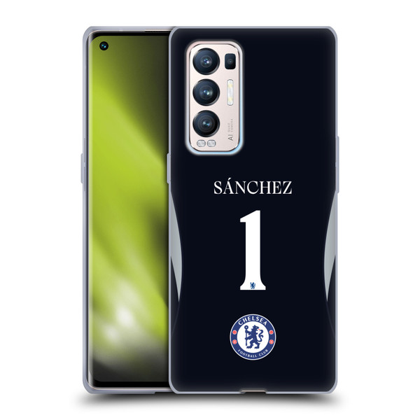 Chelsea Football Club 2025/26 Players Home Kit 1st Group Robert Sánchez Soft Gel Case for OPPO Find X3 Neo / Reno5 Pro+ 5G