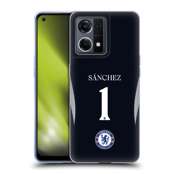 Chelsea Football Club 2025/26 Players Home Kit 1st Group Robert Sánchez Soft Gel Case for OPPO Reno8 4G Chelsea Football Club 2025/26 Players Home Kit 1st Group Robert Sánchez Soft Gel Case for OPPO Reno8 4G