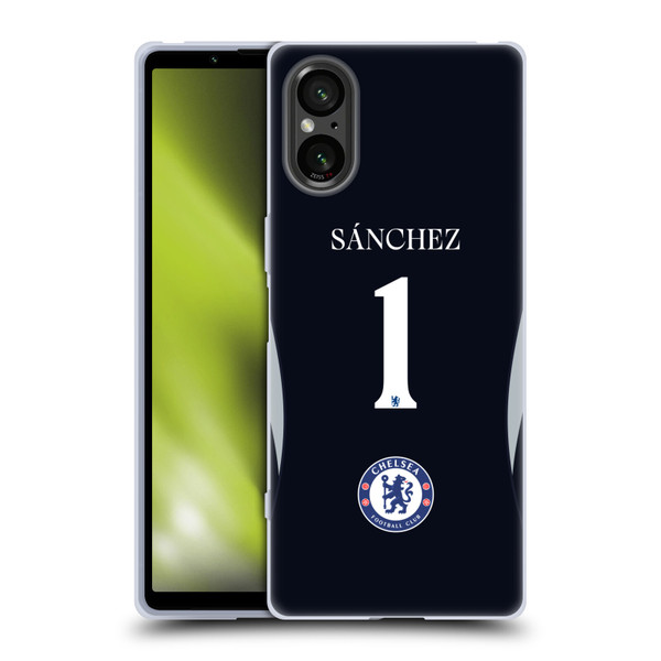 Chelsea Football Club 2025/26 Players Home Kit 1st Group Robert Sánchez Soft Gel Case for Sony Xperia 5 V 5G Chelsea Football Club 2025/26 Players Home Kit 1st Group Robert Sánchez Soft Gel Case for Sony Xperia 5 V 5G