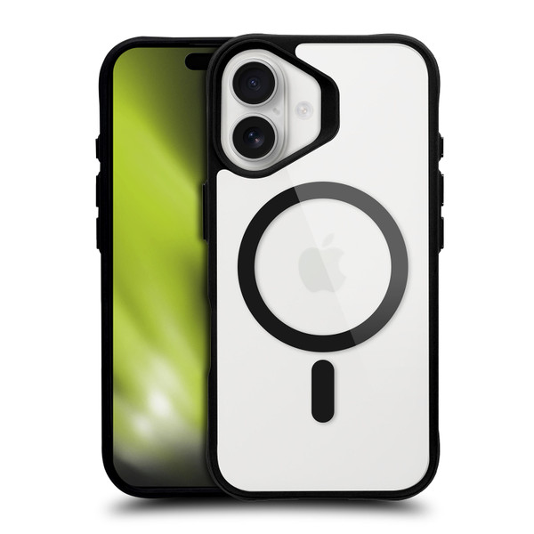 Head Case Designs Black Shockproof Bumper Case For Apple iPhone 16/MagSafe