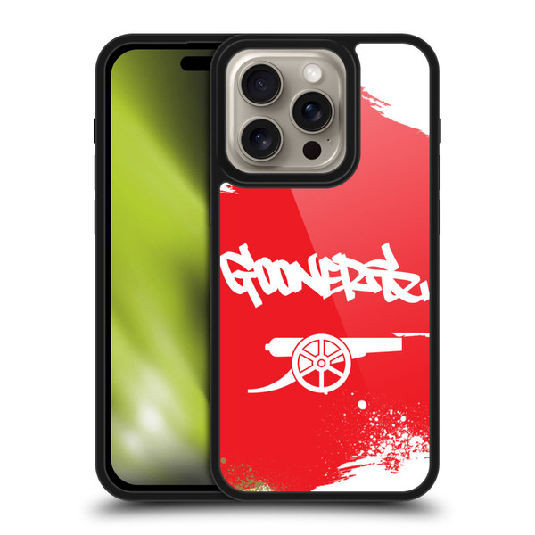 Arsenal FC Graffiti Art Gunners Gel Armour Case For Apple iPhone 16 Pro