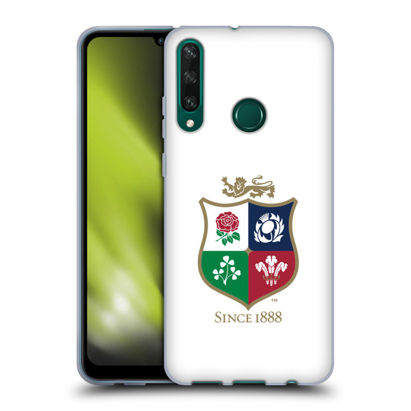 British and Irish Lions Badge White Soft Gel Case for Huawei Y6p