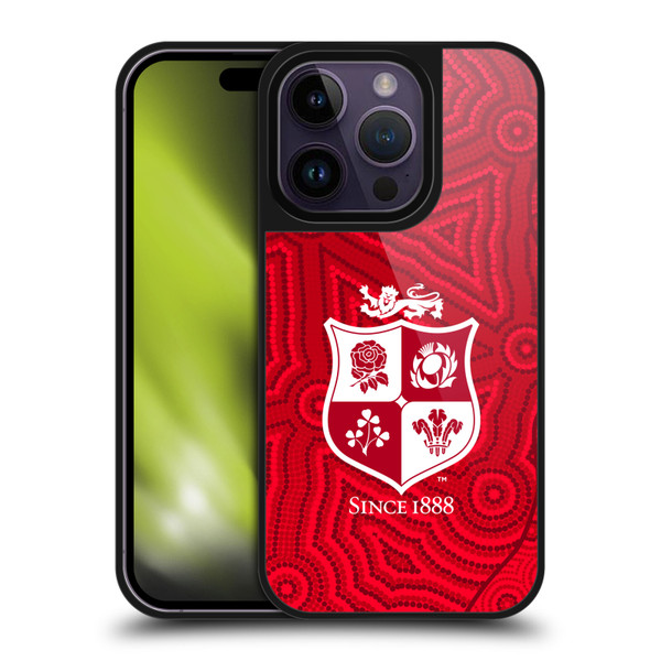 British and Irish Lions Badge Patterns Gel Armour Case For Apple iPhone 14 Pro