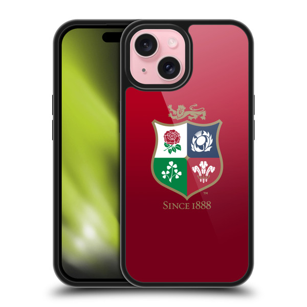 British and Irish Lions Badge Gradient Gel Armour Case For Apple iPhone 15