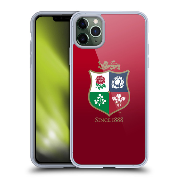British and Irish Lions Badge Gradient Soft Gel Case for Apple iPhone 11 Pro Max