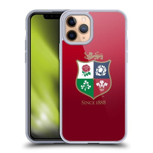 British and Irish Lions Badge Gradient Soft Gel Case for Apple iPhone 11 Pro