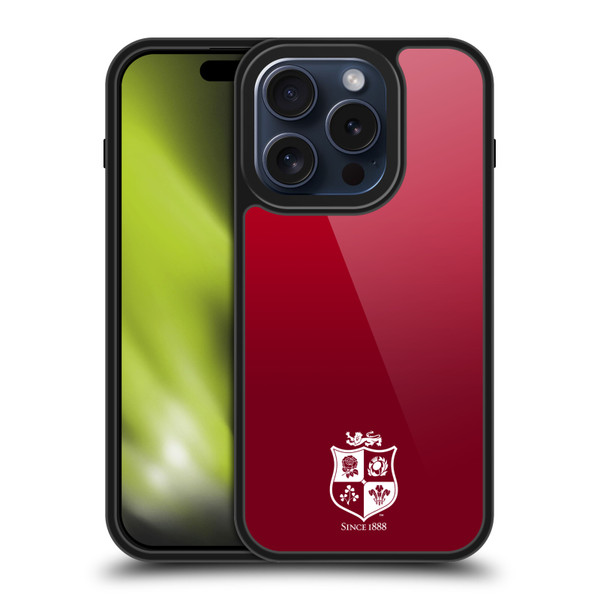 British and Irish Lions Badge Gradient Mono Gel Armour Case For Apple iPhone 15 Pro