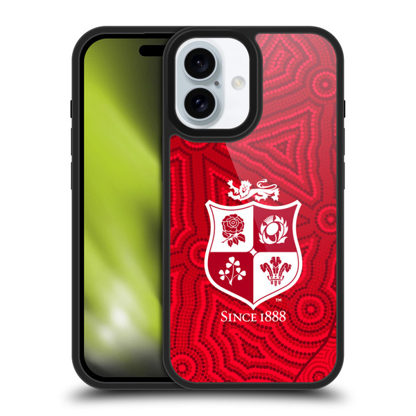 British and Irish Lions Badge Patterns Gel Armour Case For Apple iPhone 16