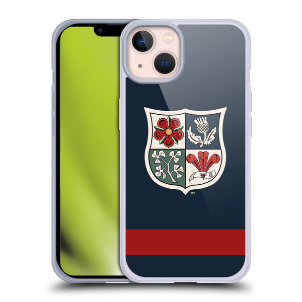 British and Irish Lions Badge Heritage Blue Soft Gel Case for Apple iPhone 13