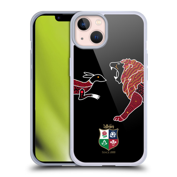 British and Irish Lions Badge Wallaby VS Lion Soft Gel Case for Apple iPhone 13