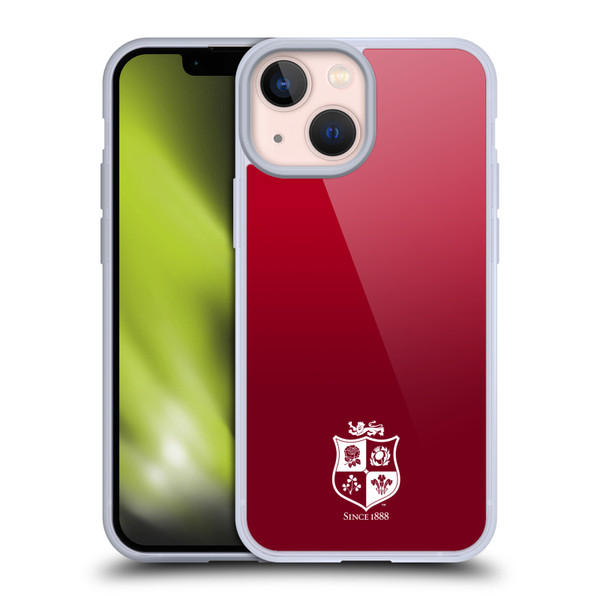 British and Irish Lions Badge Gradient Mono Soft Gel Case for Apple iPhone 13 Mini