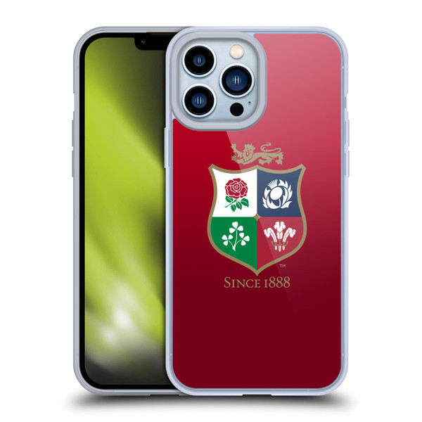 British and Irish Lions Badge Gradient Soft Gel Case for Apple iPhone 13 Pro Max