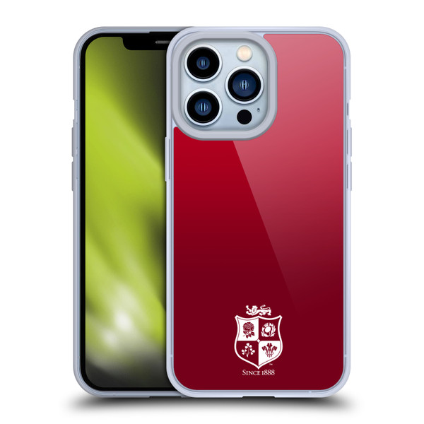 British and Irish Lions Badge Gradient Mono Soft Gel Case for Apple iPhone 13 Pro