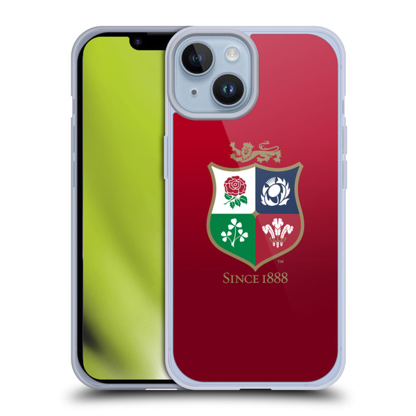 British and Irish Lions Badge Gradient Soft Gel Case for Apple iPhone 14
