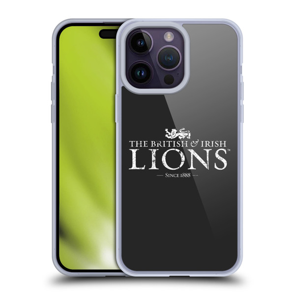 British and Irish Lions Badge Logotype Distressed Soft Gel Case for Apple iPhone 14 Pro Max