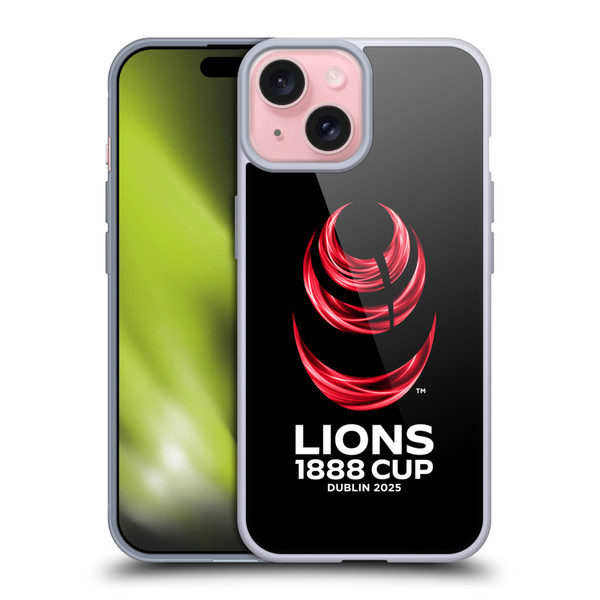 British and Irish Lions Badge Lions Cup Logo Soft Gel Case for Apple iPhone 15