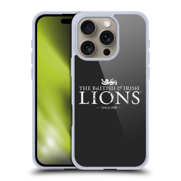 British and Irish Lions Badge Logotype Distressed Soft Gel Case for Apple iPhone 16 Pro