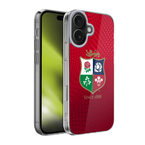 British and Irish Lions Badge Textured Soft Gel Case for Apple iPhone 17