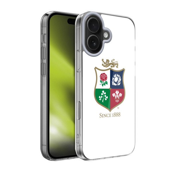 British and Irish Lions Badge White Soft Gel Case for Apple iPhone 17