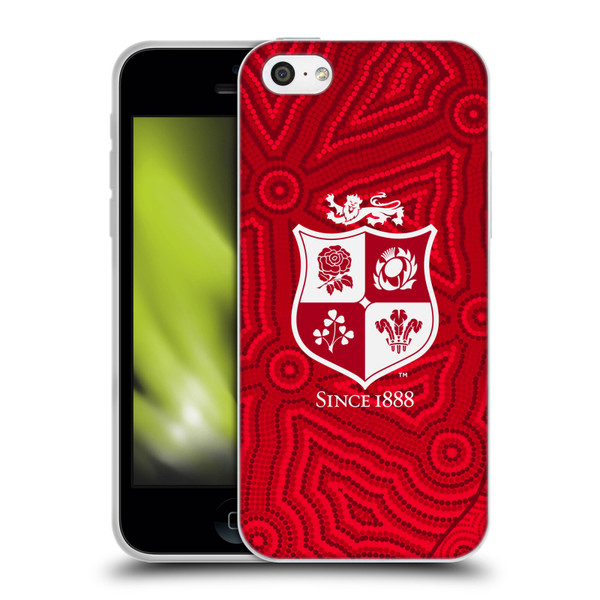 British and Irish Lions Badge Patterns Soft Gel Case for Apple iPhone 5c