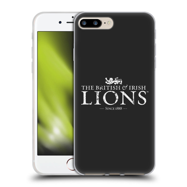 British and Irish Lions Badge Logotype Distressed Soft Gel Case for Apple iPhone 7 Plus / iPhone 8 Plus