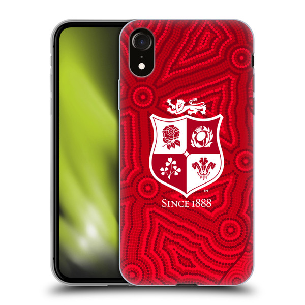 British and Irish Lions Badge Patterns Soft Gel Case for Apple iPhone XR