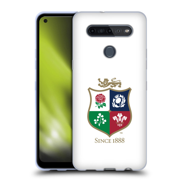 British and Irish Lions Badge White Soft Gel Case for LG K51S