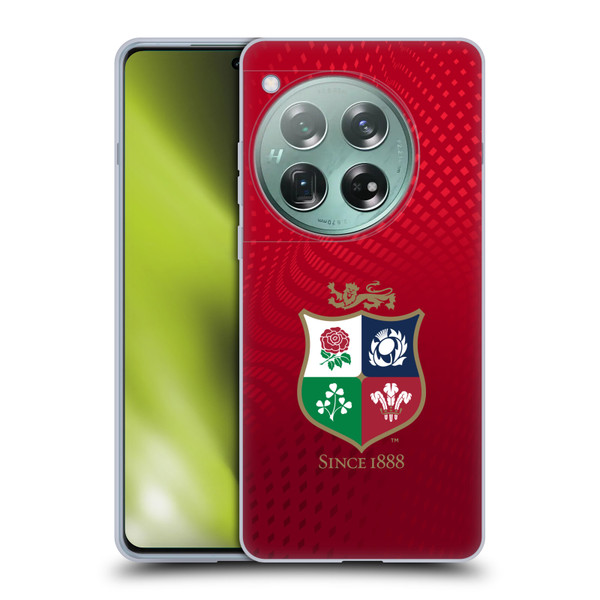 British and Irish Lions Badge Textured Soft Gel Case for OnePlus 12