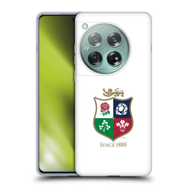 British and Irish Lions Badge White Soft Gel Case for OnePlus 12