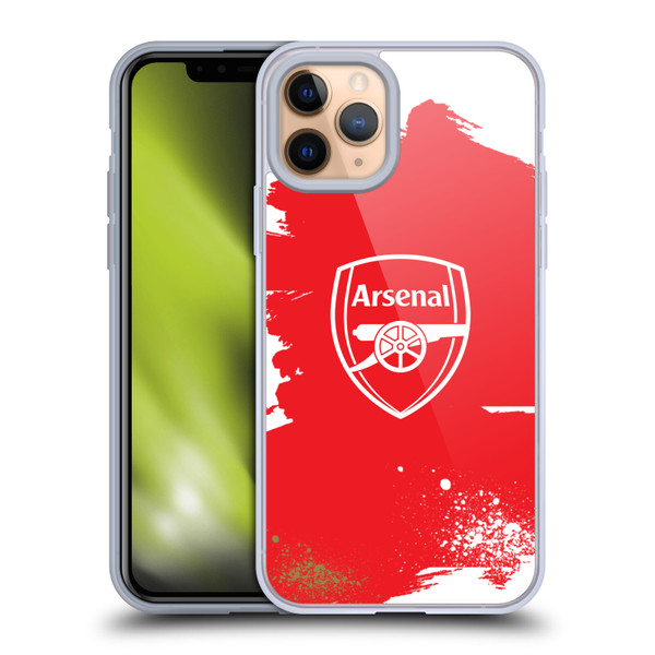 Arsenal FC Graffiti Art Crest Soft Gel Case for Apple iPhone 11 Pro