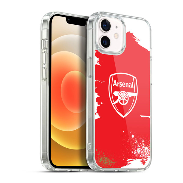 Arsenal FC Graffiti Art Crest Soft Gel Case for Apple iPhone 12 / iPhone 12 Pro & MagSafe