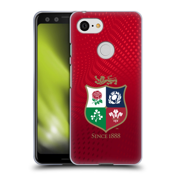 British and Irish Lions Badge Textured Soft Gel Case for Google Pixel 3